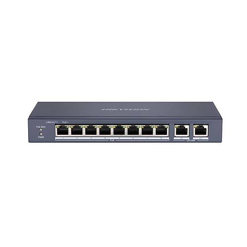 Hikvision DS-3E0310P-E/M 8 Port 10/100Mbps Poe 2 Port Uplink 60W POE Switch