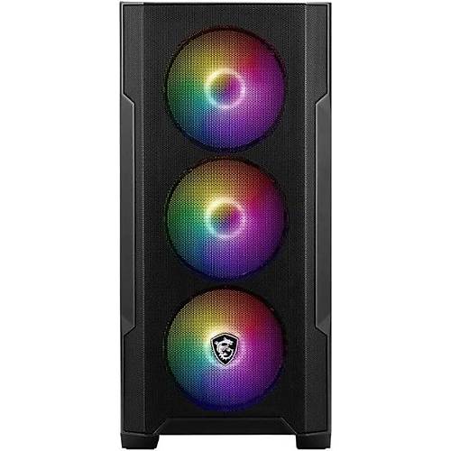 Msi MAG FORGE M100A D60 600W 80 Plus 4x12cm Auto RGB Fanl mATX Bilgisayar Kasas