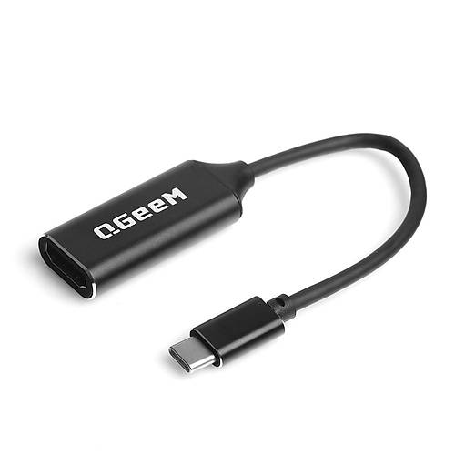 Qgeem QG-UA01 USB Type C to HDMI Erkek-Di�i 4K 30Hz USB Ekran Kart�