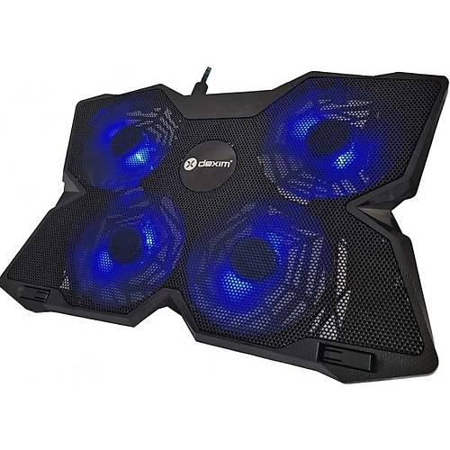 Dexim DNA001 13-18 inch 4 Fanli Mavi Ledli �zel Sessiz fanl� Notebook So�utucusu