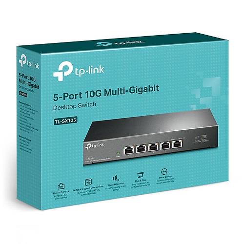 Tp-Link TL-SX105 5 Port Gigabit Metal Masa�st� Switch
