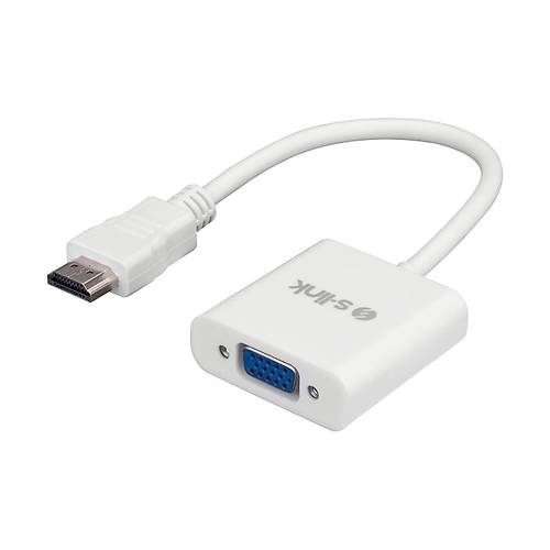 S-Link SL-HVS13 HDMI to VGA Audio microUSB Erkek-Dii Dntrc Adaptr