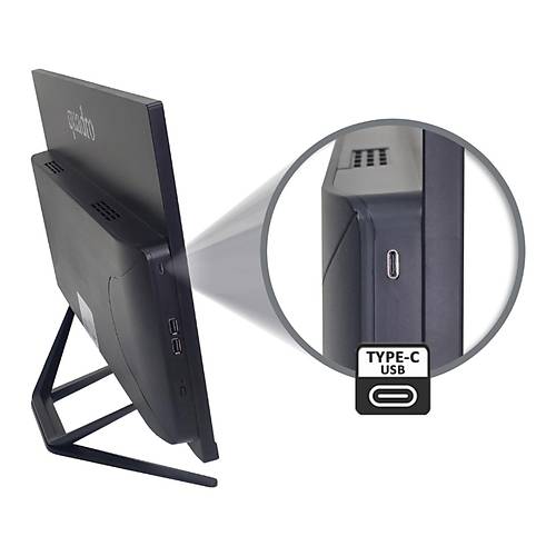 Quadro H224 24165 CI5 12400 2.5Ghz 16GB 512GB SSD 23.8 FreeDos All In One Bilgisayar