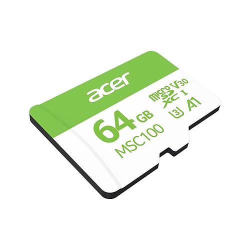 Acer MSC100 64 GB U3 V30 A1 microSD Haf�za Kart�