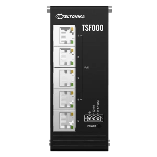 Teltonika TE-TSF000 5 Port Gigabit PoE End�striyel 120W PoE Switch