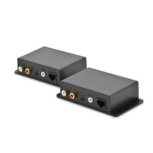 Digitus DS-56100 600 Mt RJ45 to RCA Hoparlr Video Grnt Sinyal Uzat