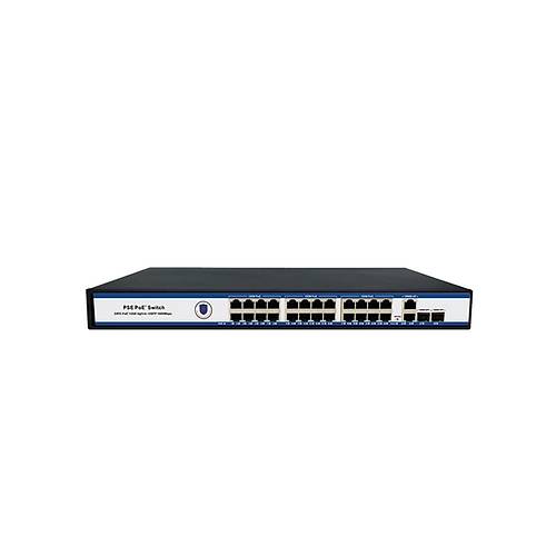 Nova NVC-PSE2422G 24 Port Gigabit PoE+ 2 Port Uplink 2 Port SFP 300W PoE Switch