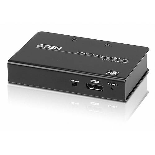 Aten VS194 1 Giri� 4 ��k�� DISPLAY PORT 4K DP 1.2a HDCP 1.3 DISPLAY PORT G�r�nt� �oklay�c� Splitter