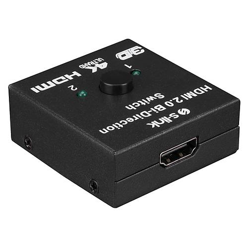 S-Link SL-LU613 1 Port Girii 2 Port k HDMI ift Ynl Grnt Splitter