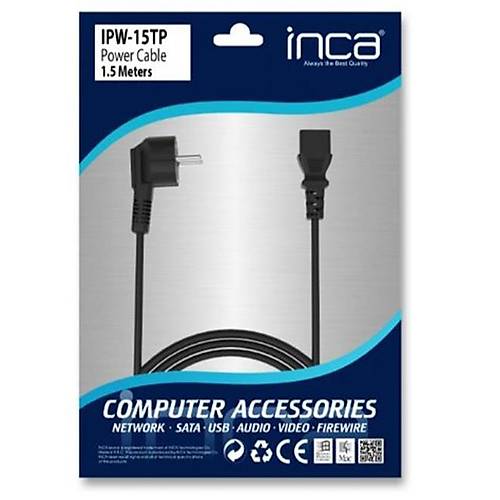 Inca IPW-15TP 1.5 Mt 3x075mm C13 Power Kablosu