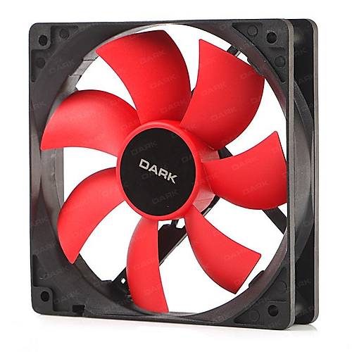 Dark DKCCF123R 12 cm Krmz Kanatl 3 Pin Kasa Fan