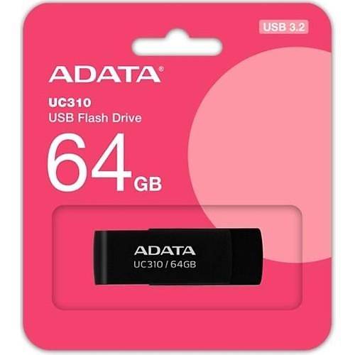 Adata UC310/64GB 64 GB USB 3.2 Gen1 Siyah USB Flash Bellek