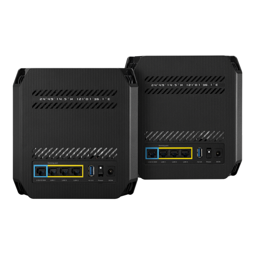 Asus GT6 W-2-PK ROG Rapture GT6 1 Port 2.5 3 port Gigabit AX10000 Wifi6 2 li Paket Router Access Point