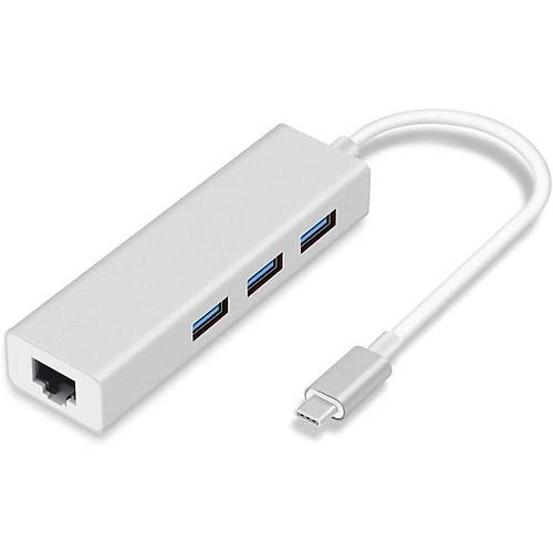 Codegen CDG-CNV85 USB Type C to Gigabit RJ45 3 Port USB 3.0 Usb Ethernet Adapt�r
