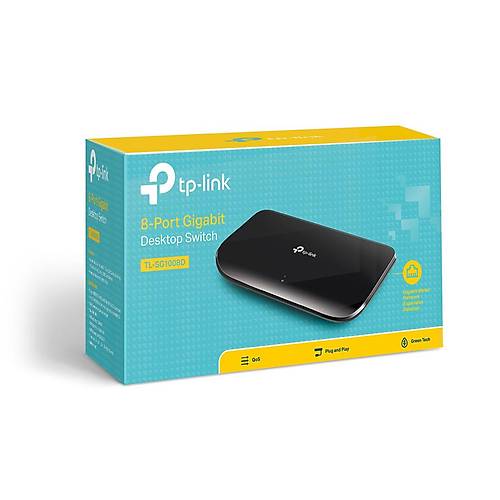 Tp-Link TL-SG1008D 8 Port 10/100/1000 Masa st Switch