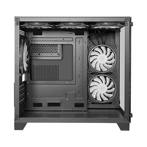 Frisby FC-9505G PHOENIX PSU YOK 6x12cm RGB Fanl� Siyah Mid Tower Oyuncu Kasas�