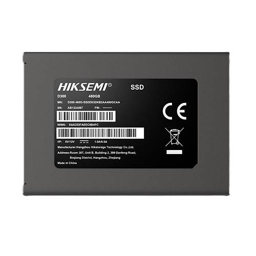 Hiksemi HS-SSD-D300-480G 480 GB D300 530-500Mb/s 2.5 inch SATA Sunucu SSD Harddisk
