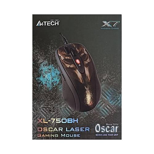 A4 Tech XL-750BH 3600 Dpi Kablolu Gammer Siyah Optik Mouse