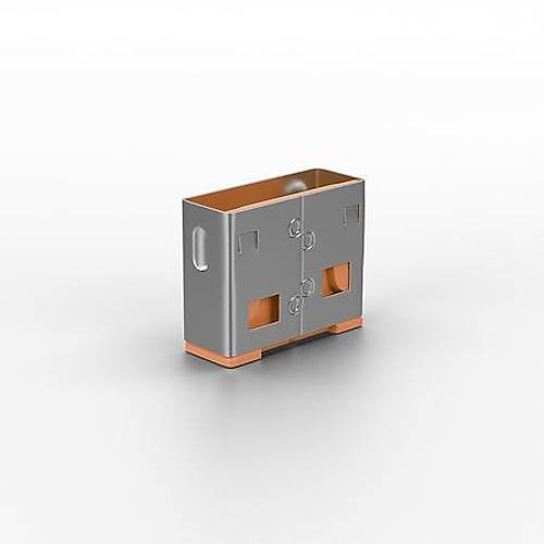 Lindy LIN-40463 10 lu USB A Turuncu Port USB Kiliti