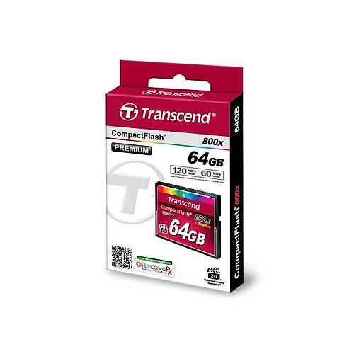 Transcend TS64GCF800 64 GB CF 800X Premium 120/60Mb/s CompactFlash Hafza Kart