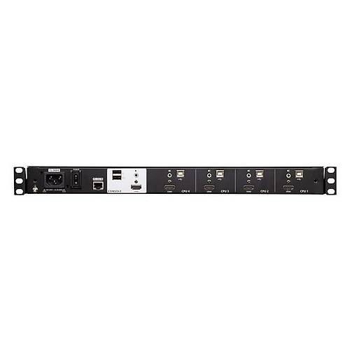 Aten CL3884NWT 4 Port Usb �oklu ekran Destekleyen Geni� ekran T�rk�e Klavye LCD KVm Switch