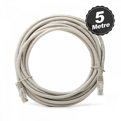 Dark DK-CB-NT6U500G 5 Mt CAT6 Cu AWG24/7 UTP Gri Patch Cord Kablo