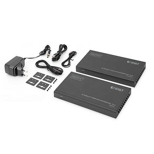 Digitus DS-55512 70 Mt HDMI to HDMI 4K 30Hz 10.2 Gbps HDCP 2.2 KVM Mesafe Uzatma Cihaz�