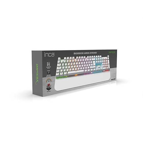 Inca IKG-430T Usb Q TR Multimedia Beyaz Kablolu Oyuncu Klavyesi