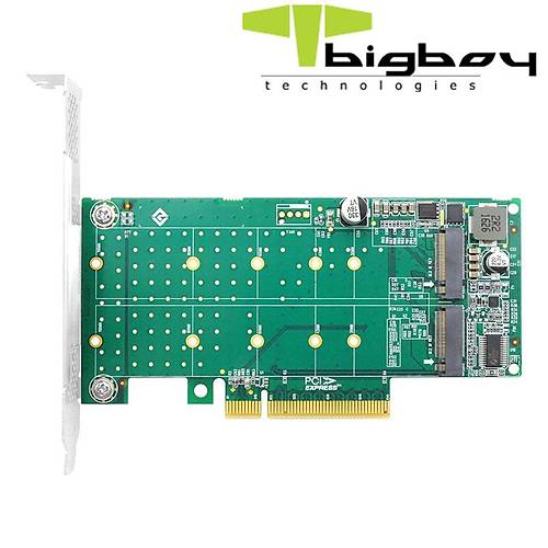Bigboy BTC-M2G4X2 PCIe 4.0 x4  PCIe 4.0 x8 2xm.2 NVMe Dntrc Adaptr