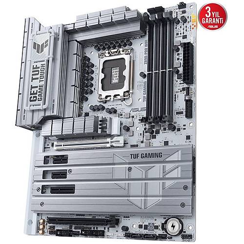 Asus TUF GAMING Z890-PRO WIFI Sc-1851 Z890 DDR5 8600Mhz 4xM2 WiFi 7 2.5Gbit ATX INTEL Anakart