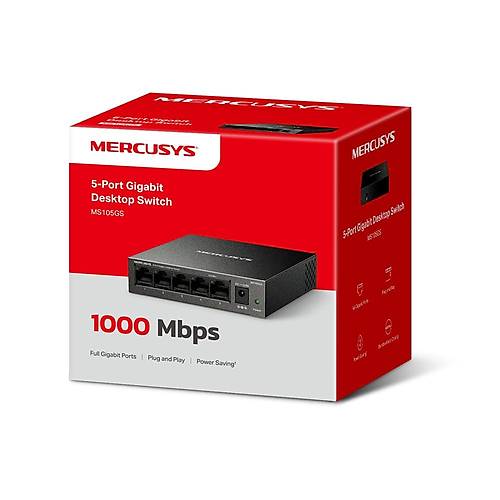 Tp-Link Mercusys MS105GS 5 Port Gigabit Metal Kasa Masa�st� Ethernet Switch