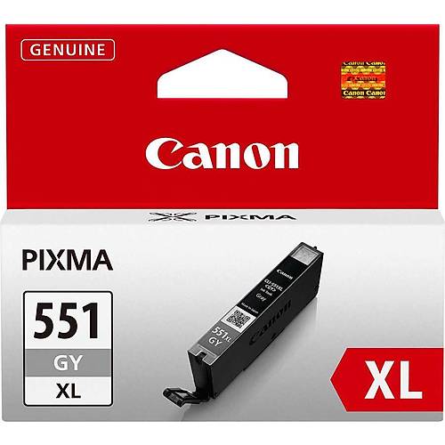 Canon 6447B001 CLI-551XL GY Yksek Kapasiteli Gri Orijinal Inkjet kartu