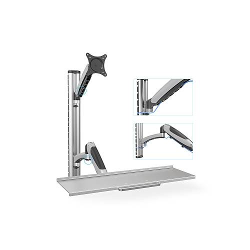Digitus DA-90354 15-27 inch Amortis�rl� klavye standl� Duvara Monte Ask� Apart�