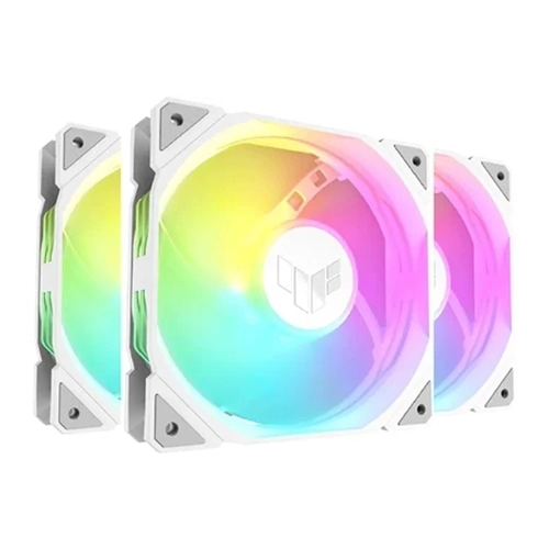 Asus TUF TR120 REVERSE 12cm ARGB Fanl� Adreslenebilir 3 In 1 Ters Fan Ak��� Beyaz Kasa Radyat�r Fan�