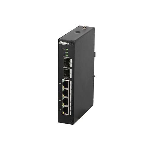 Dahua PFS3206-4P-96 4 Port 10/100Mbps PoE 1 Port Uplink 1 Port SFP 96W Endstriyel Switch