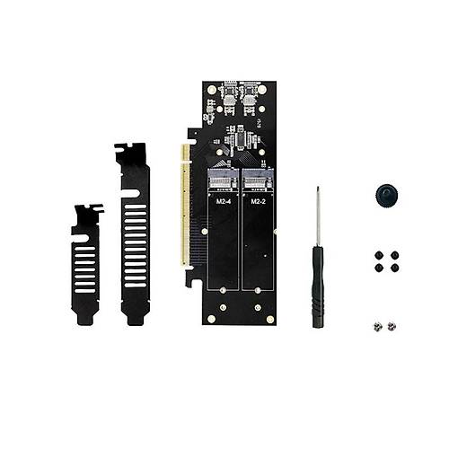 Bigboy BTC-M2G4X4 PCIe 4.0 x4 PCIe 4.0 x16 4xM.2 4xNVMe �evirici Adapt�r