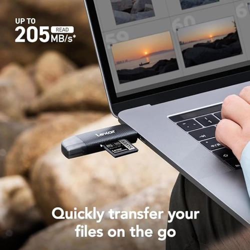 Lexar LRW310X-BNBNG USB 3.1 A USB Type C microSD SD Kart Kart Okuyucu