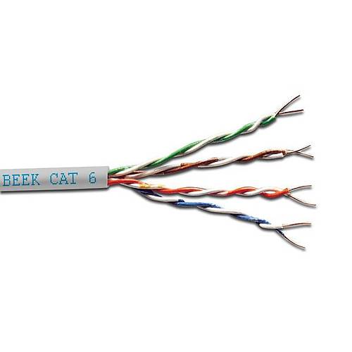 Beek BC-500-UU6-HF 500 Mt CAT6 U-UTP Lszh AWG23 Gri Data Kablosu