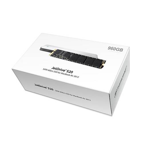 Transcend TS960GJDM520 960 GB Jetdrve 520 570/460Mb/s 1 inch mSATA3 Mac SSD + Kit Harddisk