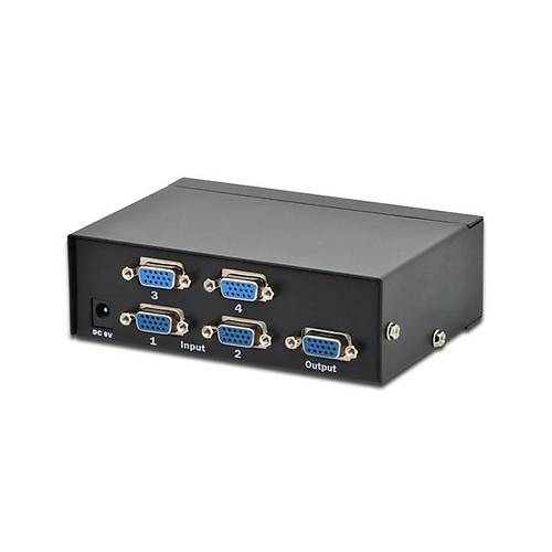 Digitus DS-45100-1 4 Port VGA 1920 X 1080 250Mhz Se�ici Spl�tter G�r�nt� �oklay�c�