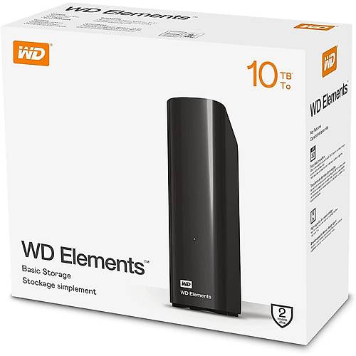 Western Digital WDBWLG0100HBK-EESN 10 TB Element 3.5 inch USB 3.0 Siyah Harici Harddisk