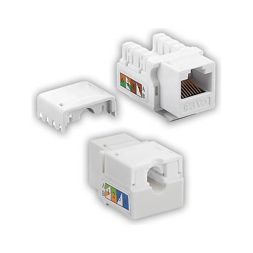 Qport Q-J90K CAT6 UTP 90 Derece Beyaz Keystone Jack