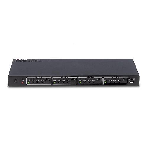 Lindy LIN-38152 4 Port Giri 4 Port k 4K HDMI Kumandal HDMI Matrix Switch