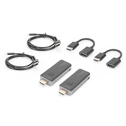 Digitus DS-55318 HDMI to HDMI 50 M Dongle HDMI Extender Full Al�c� Verici Dahil HD Set