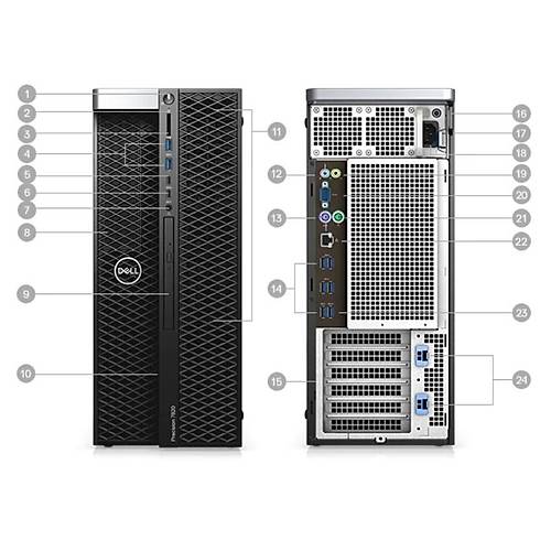 Dell Precision 5820-W-2245-T1000 W-2245 3.9Ghz 32GB 512GB SSD 4GB T1000 Win11 Pro  stasyonu