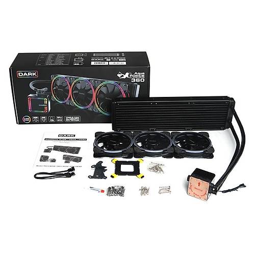 Dark DKCCW360 AquaForce W360 360 3x12cm Fixesd RGB INTEL-AMD S�v� So�utmal� ��lemci Fan�