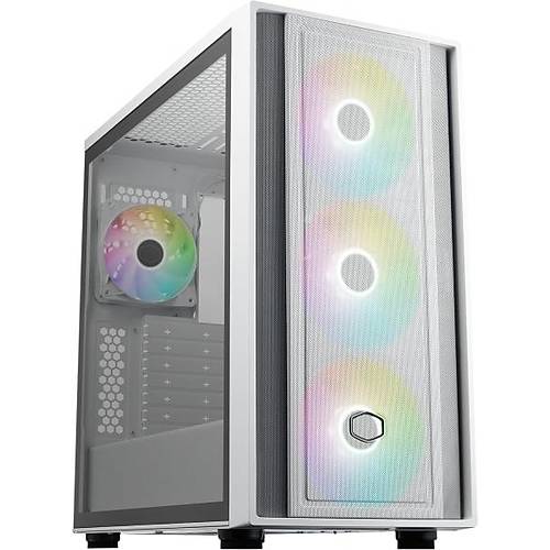 Cooler Master MB600-WGNN-S00 PSU YOK 4x12cm RGB E-ATX Beyaz Oyuncu Kasas