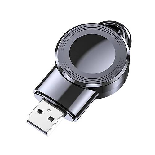 Codegen Apple Watch 1 2 3 4 5 6 7 SE Uyumlu QI Manyetik Stand Siyah arj Cihaz