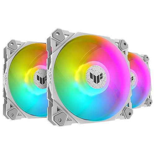 Asus TUF TF120 3x12cm ARGB Fanl� Beyaz Bilgisayar Kasa Fan�