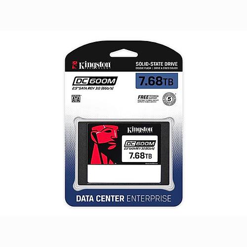 Kingston SEDC600M/7680G 7.68TB DC600M 560-530Mb/s 2.5 inch Sunucu SSD Harddisk
